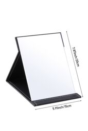 SHEONLY Portable Foldable Makeup Mirror Dirt-Resistant & Wear-Resistant in Black - thumbnail 6