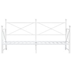 Berkfield Home Daybed with Trundle without Mattress White 75x190 cm Steel - thumbnail 6