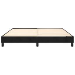 Berkfield Home Box Spring Bed Frame Black 180x200 cm Super King Velvet - thumbnail 5
