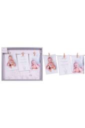 KDMD New Baby Peg Photo Frame 36.5 x29.5 cm in Grey - thumbnail 1