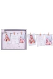 KDMD New Baby Peg Photo Frame 36.5 x29.5 cm in Grey - thumbnail 2