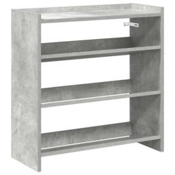 Berkfield Home Shoe Rack Concrete Grey 60x25x62 cm Engineered Wood - Size: 60 x 25 x 62 cm - thumbnail 1