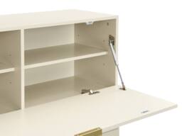 Vente-unique Writing Bureau With 2 Doors & 3 Drawers - MDF & Metal - Beige - thumbnail 7