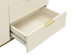 Vente-unique Writing Bureau With 2 Doors & 3 Drawers - MDF & Metal - Beige - thumbnail 8