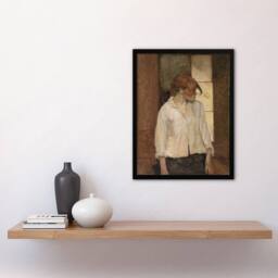 "Artery8 Montrouge Rosa La Rouge Vintage Framed Wall Art Print Toulouse Lautrec in Brown - Size: W12"" x H16""" - thumbnail 4