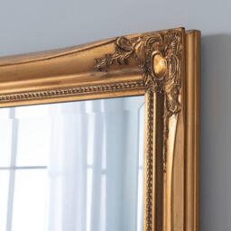 Yearn Mirrors French Style Carved Full Length Mirror Gold 166x75cm - Size: 166x75 cm - thumbnail 2