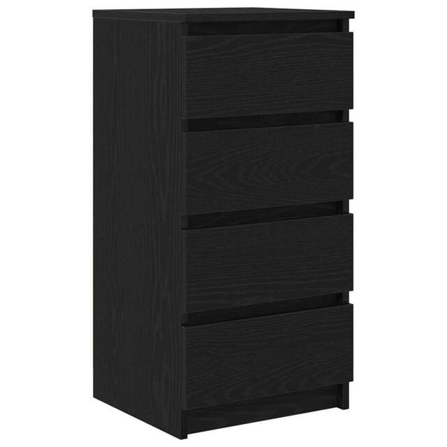 Berkfield Home Sideboard Black Oak 37.5x35x76 cm Engineered Wood - image 1
