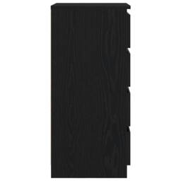 Berkfield Home Sideboard Black Oak 37.5x35x76 cm Engineered Wood - thumbnail 7