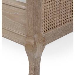 Cheshire Mulberry Rattan Bed - Light Oak - Double (135cm) in Brown - thumbnail 7
