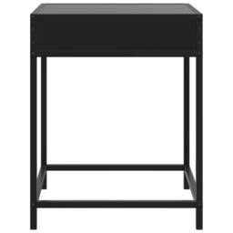 Berkfield Home Bedside Table with Infinity LED Black 40x40x51 cm - Size: 40 x 40 x 51 cm - thumbnail 6