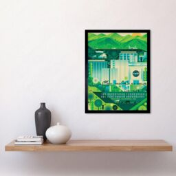 "Artery8 NASA Jet Propulsion Laboratory California Framed Wall Art Print 12x16 in Black - Size: W12"" x H16""" - thumbnail 2