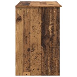 Berkfield Home Desk with Storage Old Wood 90x49.5x75 cm Engineered wood in Brown - thumbnail 6