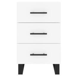 Berkfield Home Bedside Cabinet White 40x40x66 cm Engineered Wood - Size: 40 x 40 x 66 cm - thumbnail 5