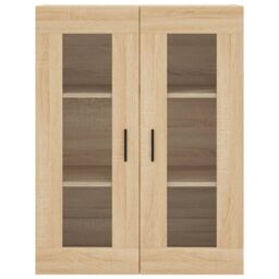 Berkfield Home Highboard Sonoma Oak 69.5x34x180 cm Engineered Wood in Brown - thumbnail 6