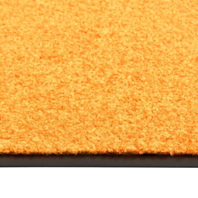 Berkfield Home Pliable Doormat Washable Orange 60x180 cm - image 1