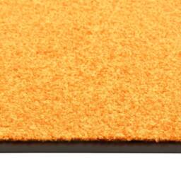 Berkfield Home Pliable Doormat Washable Orange 60x180 cm - thumbnail 1