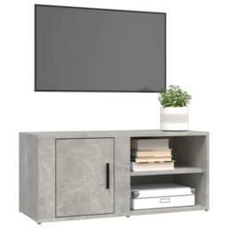 Berkfield Home TV Cabinets 2 pcs Concrete Grey 80x31.5x36 cm Engineered Wood - thumbnail 4