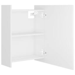 Berkfield Home Durable Bathroom Mirror Cabinet White 62.5x20.5x64 cm Engineered Wood - thumbnail 7