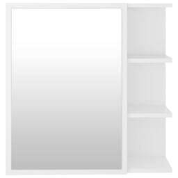 Berkfield Home Durable Bathroom Mirror Cabinet White 62.5x20.5x64 cm Engineered Wood - thumbnail 6