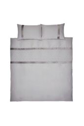 Catherine Lansfield 'Sequin Cluster' Duvet Set in Silver - Size: King - thumbnail 5