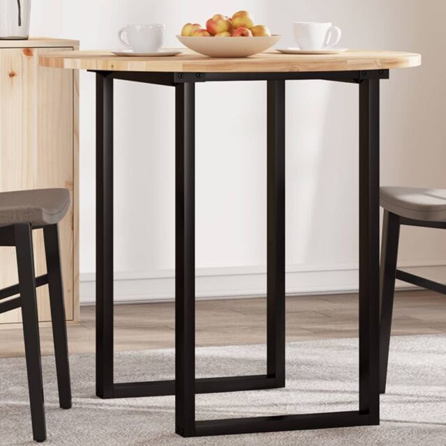 Berkfield Home Table Top Round √ò80x2 cm Solid Wood Acacia in Brown - Size: 80x2 cm - image 1