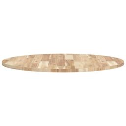 Berkfield Home Table Top Round √ò80x2 cm Solid Wood Acacia in Brown - Size: 80x2 cm - thumbnail 6