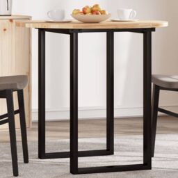 Berkfield Home Table Top Round √ò80x2 cm Solid Wood Acacia in Brown - Size: 80x2 cm - thumbnail 1