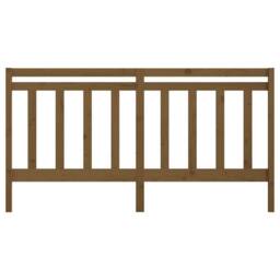 Berkfield Home Bed Headboard Honey Brown 206x4x100 cm Solid Wood Pine - Size: 206 x 4 x 100 cm - thumbnail 4