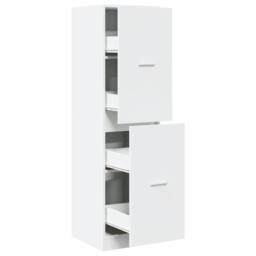 Berkfield Home Elegant Apothecary Cabinet¬†White 40x41x144.5 cm Engineered Wood in White - thumbnail 3