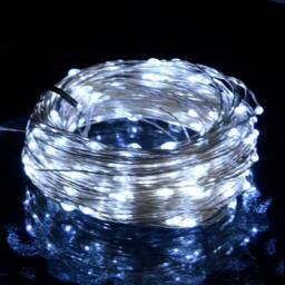 Berkfield Home LED Micro Fairy String Lights 40m 400 LED Cold White 8 Function - thumbnail 2