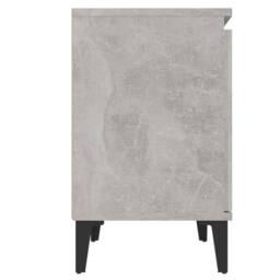 Berkfield Home Bed Cabinets with Metal Legs 2 pcs Concrete Grey 40x30x50 cm - Size: 40 x 30 x 50 cm - thumbnail 8