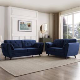 Home Detail Mona 3 Seater Sofa in Blue - thumbnail 4