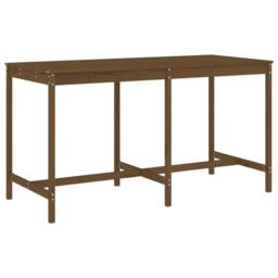 Berkfield Home Beautiful 9 Piece Garden Bar Set Honey Brown Solid Wood Pine - thumbnail 6