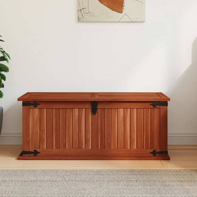 Berkfield Home Storage Chest 79x34x32 cm Solid Acacia Wood in Brown - Size: 79 x 34 x 32 cm