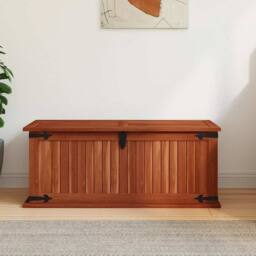 Berkfield Home Storage Chest 79x34x32 cm Solid Acacia Wood in Brown - Size: 79 x 34 x 32 cm - thumbnail 1