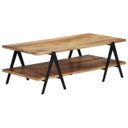 Berkfield Home Coffee Table 115x60x40 cm Solid Mango Wood in Brown - Size: 115 x 60 x 40 cm - thumbnail 8