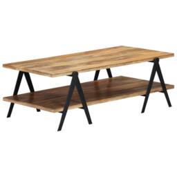 Berkfield Home Coffee Table 115x60x40 cm Solid Mango Wood in Brown - Size: 115 x 60 x 40 cm - thumbnail 2