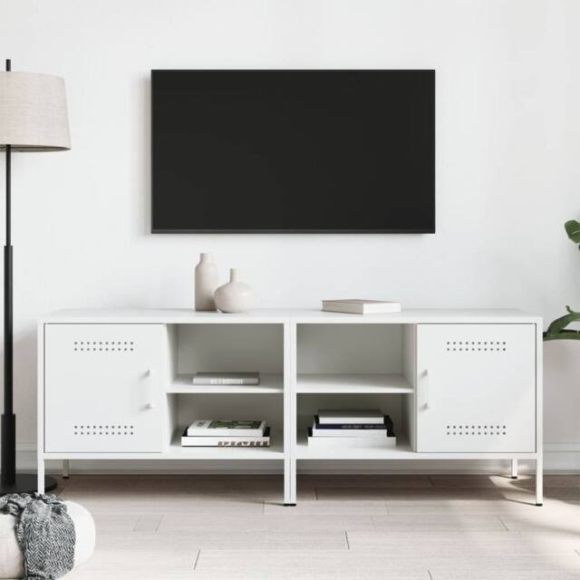 Berkfield Home TV Cabinets 2 pcs White 68x39x50.5 cm Steel - image 1