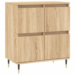 Berkfield Home Sideboard Sonoma Oak 60x35x70 cm Engineered Wood in Brown - Size: 60 x 35 x 70 cm - thumbnail 2