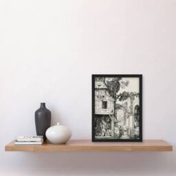Artery8 Albrecht Durer The Nativity Birth of Jesus Christ Framed Art Print in White - Size: A4 - thumbnail 2