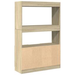 Berkfield Home Highboard¬†Sonoma Oak 92x33x140 cm Engineered Wood in Light Tan - Size: 92 x 33 x 140 cm - thumbnail 7