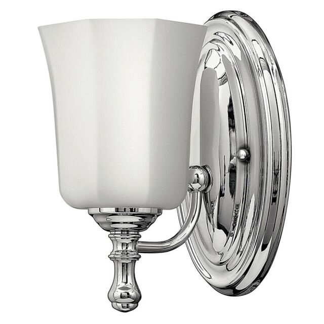 Loops IP44 Wall Light Faceted Glass Shade Compact Elegant Polished Chrome LED G9 3.5W in Clear - image 1