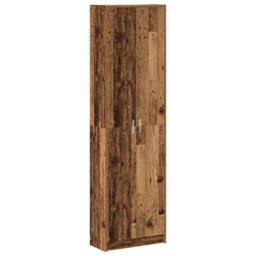 Berkfield Home Wardrobe Old Wood 55x25x189 cm Engineered Wood in Brown - Size: 55 x 25 x 189 cm - thumbnail 3