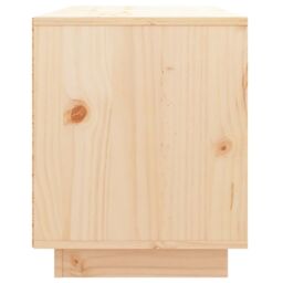 Berkfield Home TV Cabinet 74x35x44 cm Solid Wood Pine in Brown - Size: 74 x 35 x 44 cm - thumbnail 5