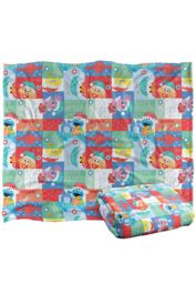 Sesame Street Happy Holiday Squares Pattern Silky Touch Super Soft Throw Blanket 152 X 127 cm in White - thumbnail 2