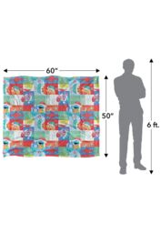 Sesame Street Happy Holiday Squares Pattern Silky Touch Super Soft Throw Blanket 152 X 127 cm in White - thumbnail 5