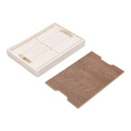 Living and Home 55L Collapsible Outdoor Camping Storage Box Folding Container in Beige - thumbnail 8