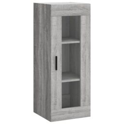 Berkfield Home Highboard Grey Sonoma 34.5x34x180 cm Engineered Wood - thumbnail 5