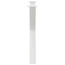 Berkfield Home Dining Table Legs X-Shaped 3 pcs White 90x(72-73) cm Steel - thumbnail 6