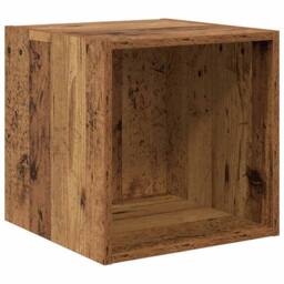 Berkfield Home TV Cabinet Set 4 pcs Old wood 37 x 37 x 72 cm Engineered wood in Brown - thumbnail 5